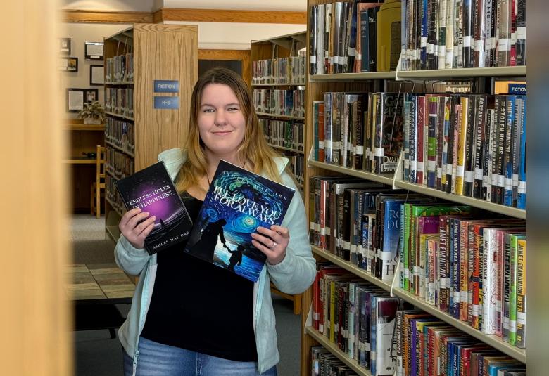 Ashley Mae Orr at the Osage Public Library 