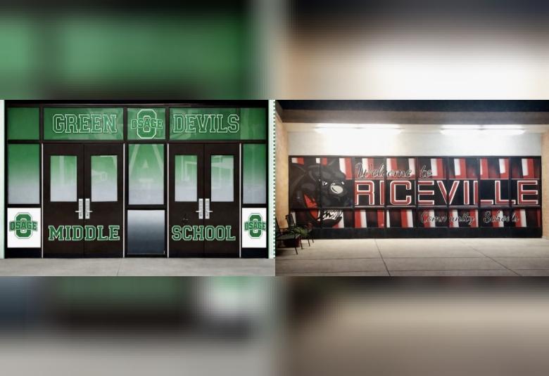 Osage and Riceville entrances merged 